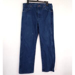 Wrangler Jeans Regular Fit‎ Mens Sz 34x30 Dark Wash Denim Pants Classic Straight